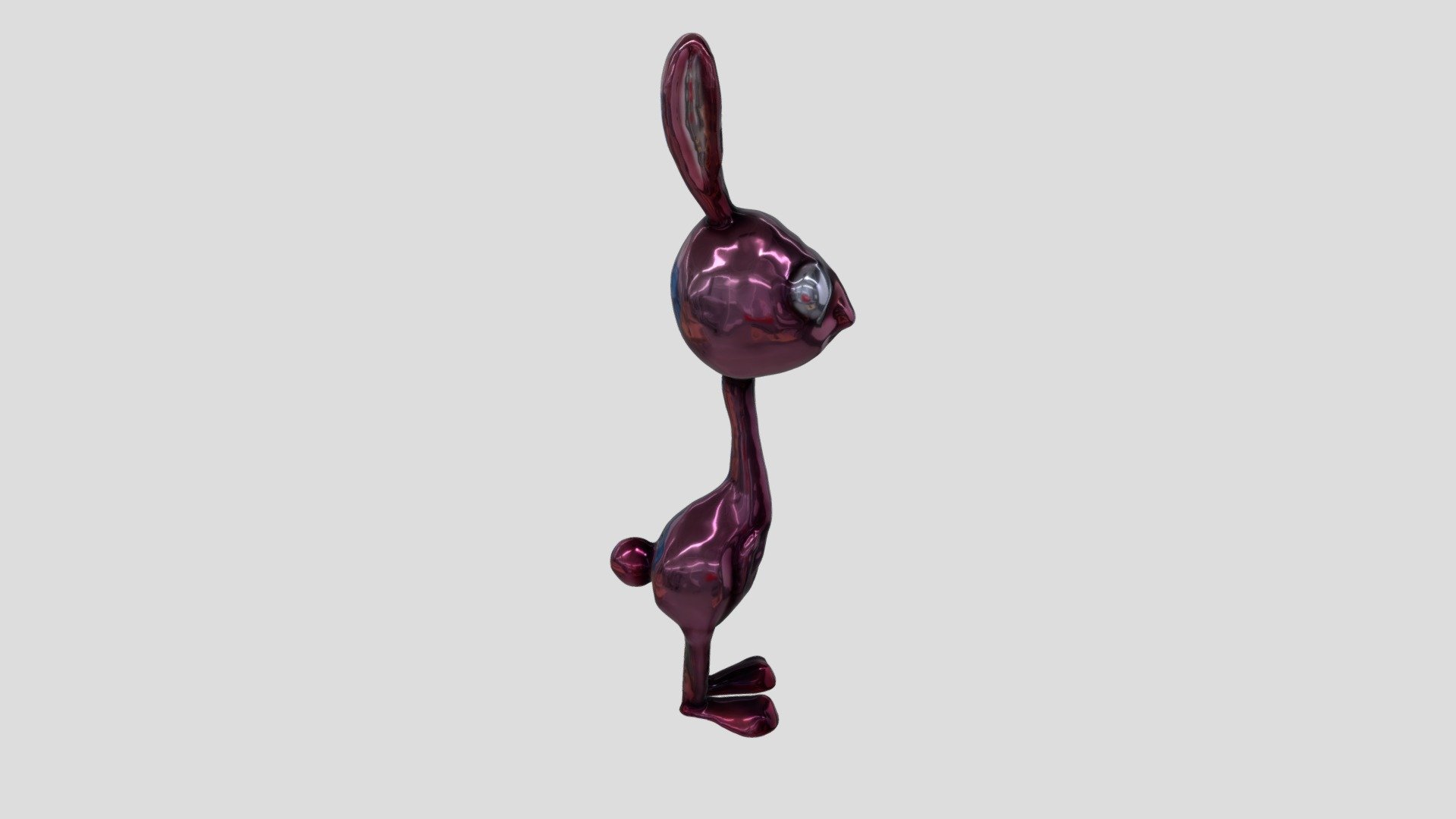 Long Neck Rabbit In The Style Of Mark Ryden meta - 3D model by koji999 ...