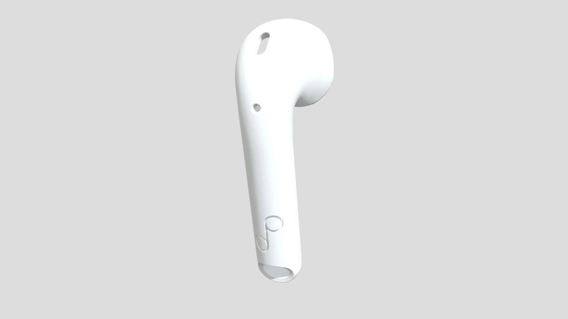 Left Ear Pod Long-v2 (1) - 3D model by Jpeang [e698aca] - Sketchfab