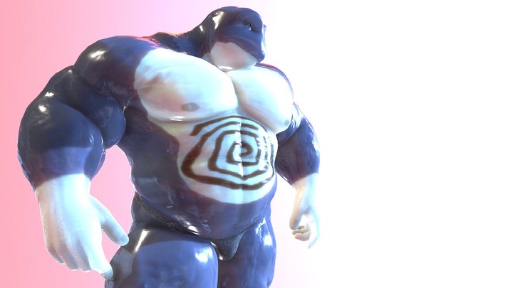 Poliwrath Genesis 8 3D Model