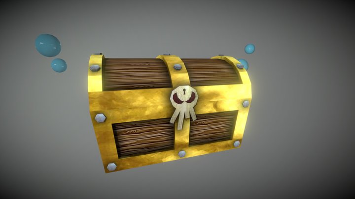 (Low Poly) Treasure Chest 3D Model