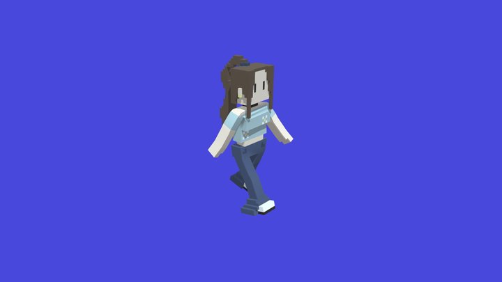 Bree Walk Cycle 3D Model