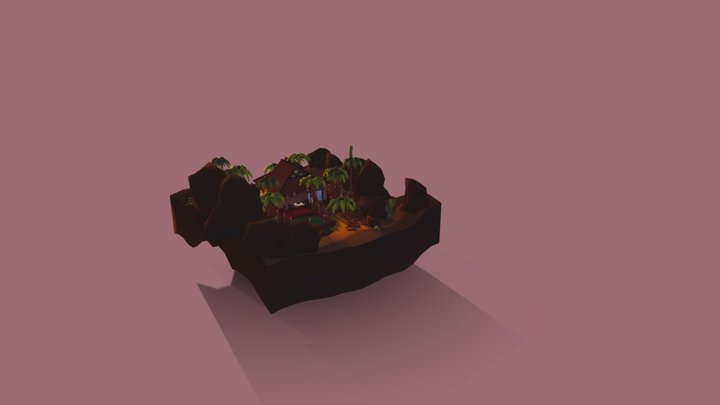 [VRCHAT] Yote's Tropical Hideaway 3D Model