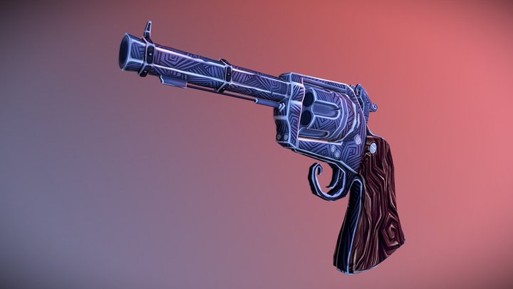 Captain's Revolver 3D Model