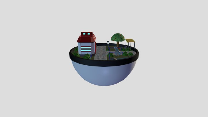 Diorama pokemon 3D Model
