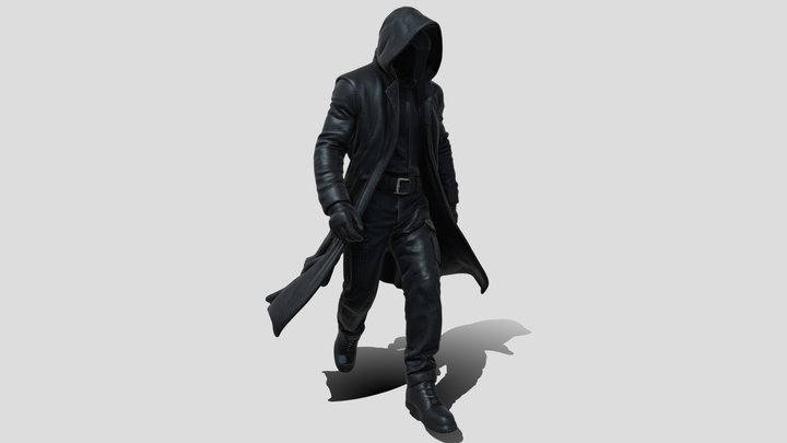 Hooded Figure 3d Model Free – Modello 3D gratuito STL