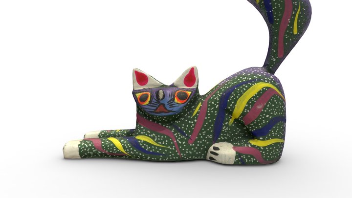 Painted cat by Luis Sosa Calvo – Modèle 3D gratuit STL