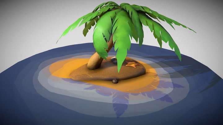 small island 3D Model