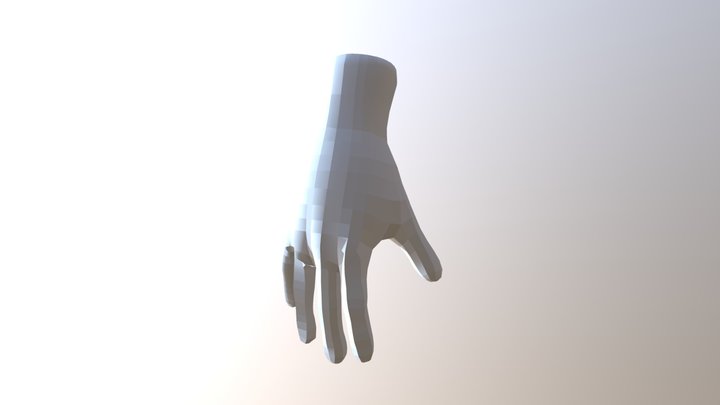 Hand Retopology 3D Model