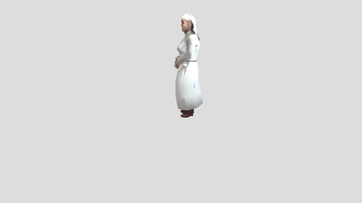 White Nun 2 3D Model