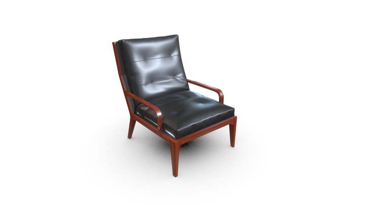 Hina lounge chair 3D Model