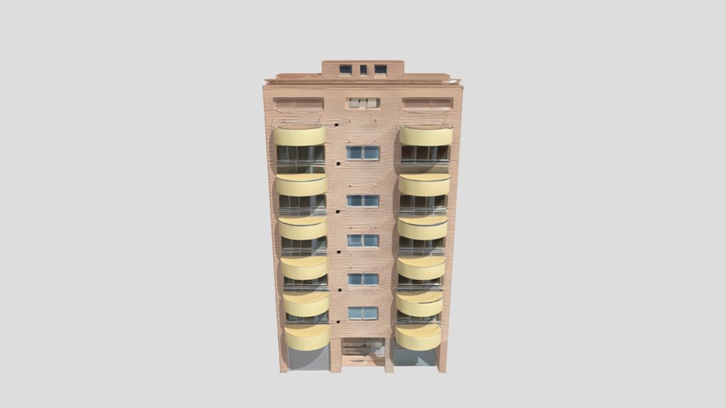 Apartment Building - Modern Brick Architecture