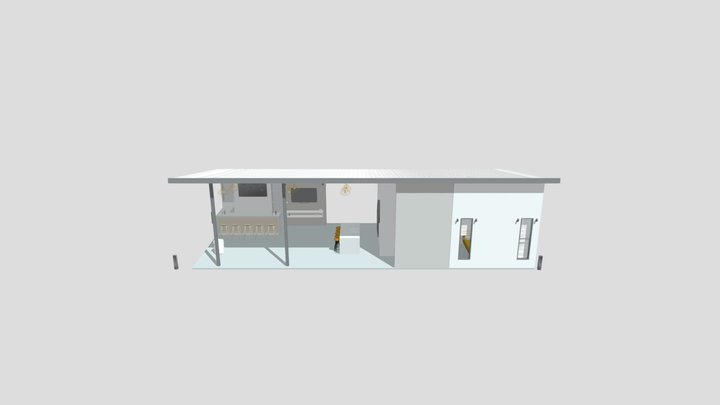 3d Model POOLHOUSE 3D Model