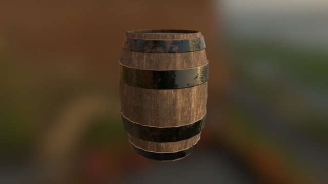 Old Barrel 3D Model