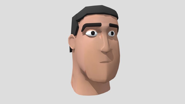 Lowpoly Head, Mike – Free 3D Model STL