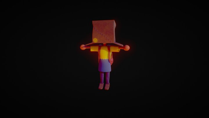 box person test 3D Model