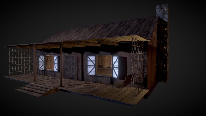 Evil Dead Cabin Test 001 3D Model