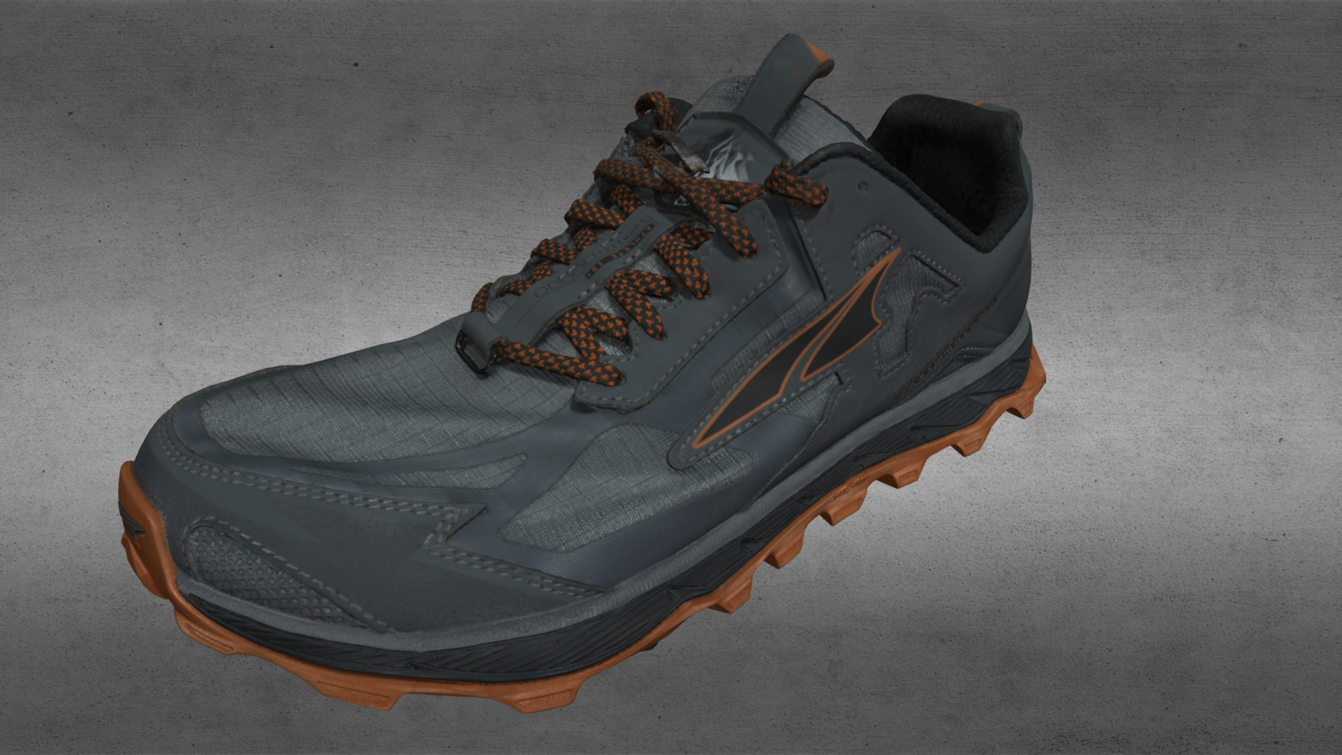 3D model Altra Lone Peak 4.5 - This is a 3D model of the Altra Lone Peak 4.5. The 3D model is about a pair of shoes.