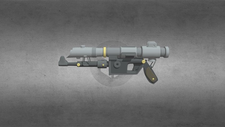 Lightsaber Blaster 3D Model