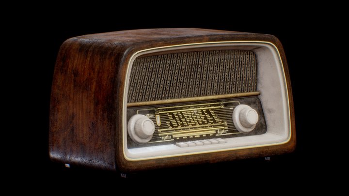 Old Worn Radio 3D Model
