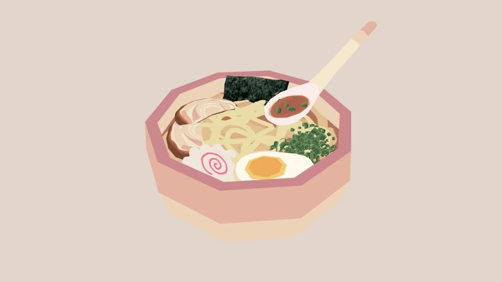 Ramen 3D Model