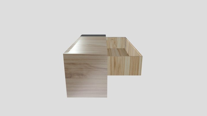 Wooden Table 3D Model