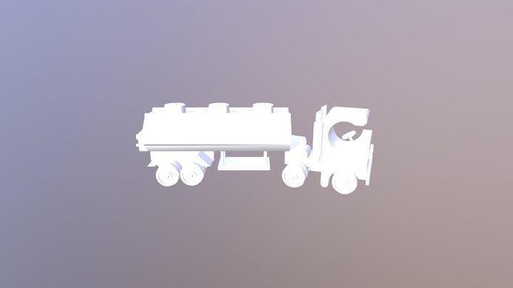 Toy+ Tank+ Trailer 3D Model