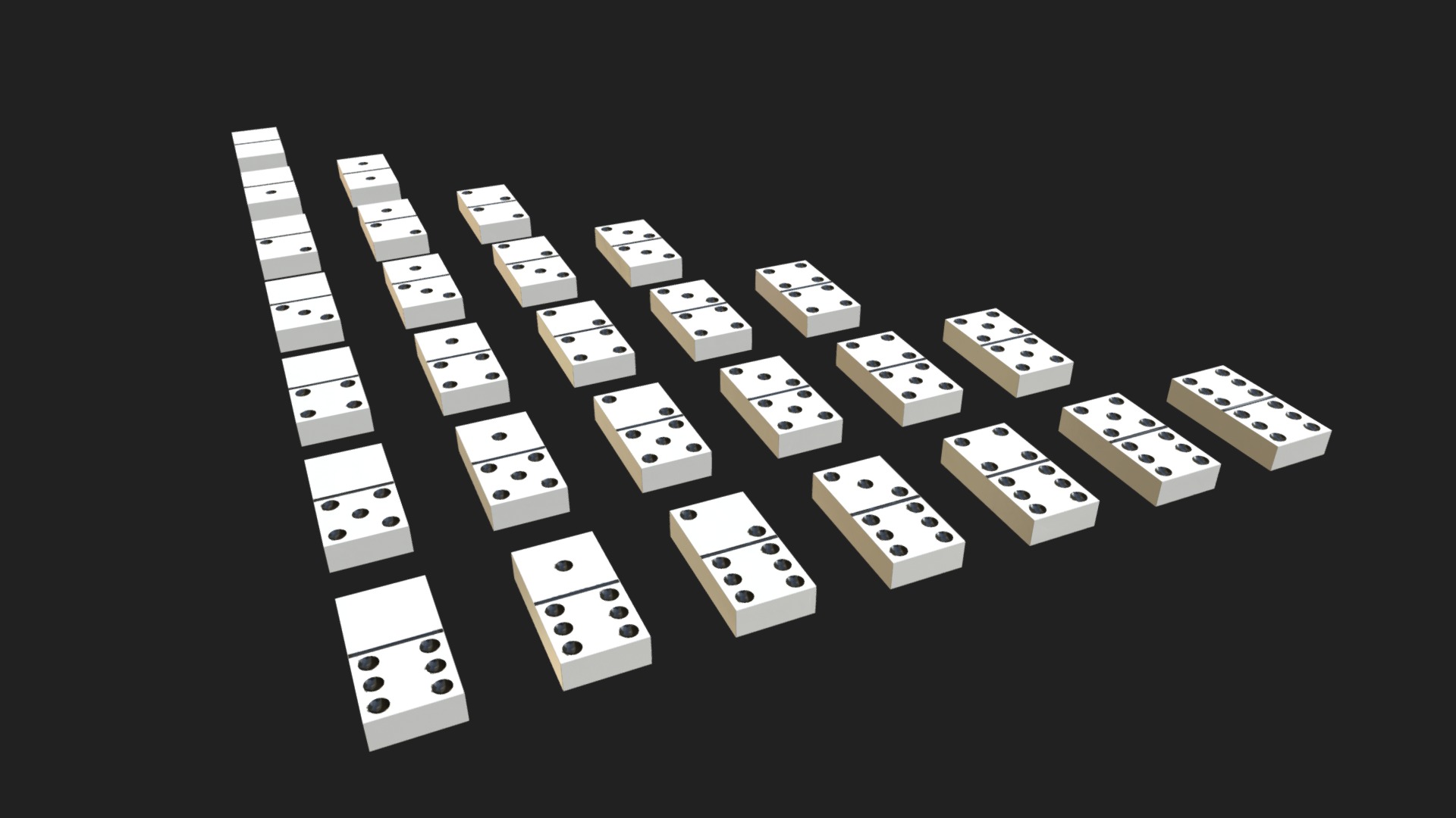 3D model Domino set