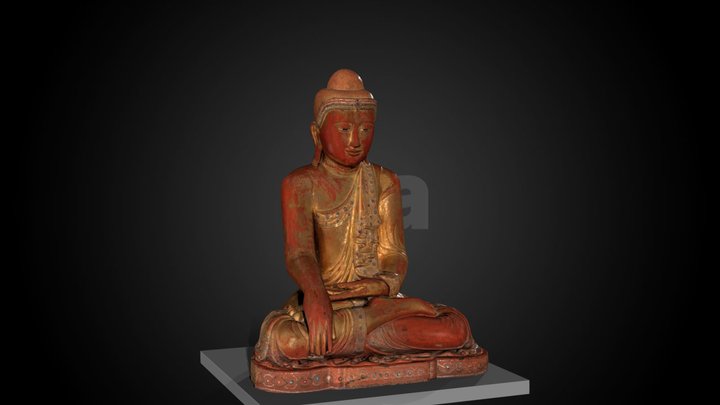 Enshrined Buddha, c. 1850 CE – Kostenloses 3D-Modell STL