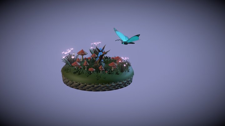 Organic Scene 3D Model