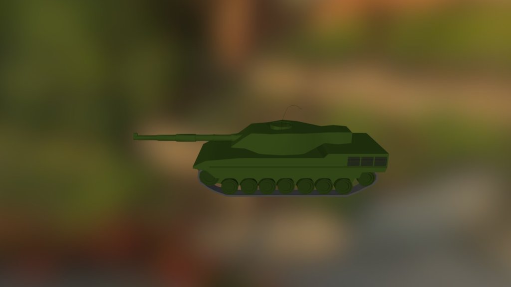 Low Poly Battle Tank