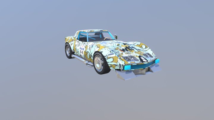 Chevrolet Corvette C3 L88 Race Car 3D Model