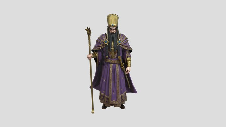 King Xerxes I 3D Model