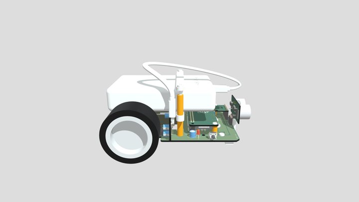 Pi Zero Car 3D Model