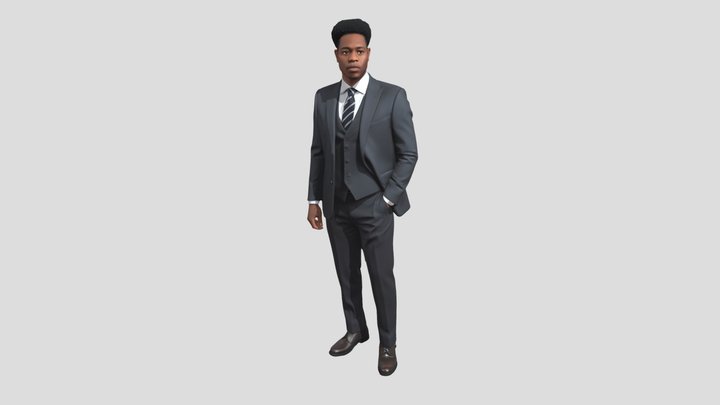 Confident Professional in a Three-Piece Suit