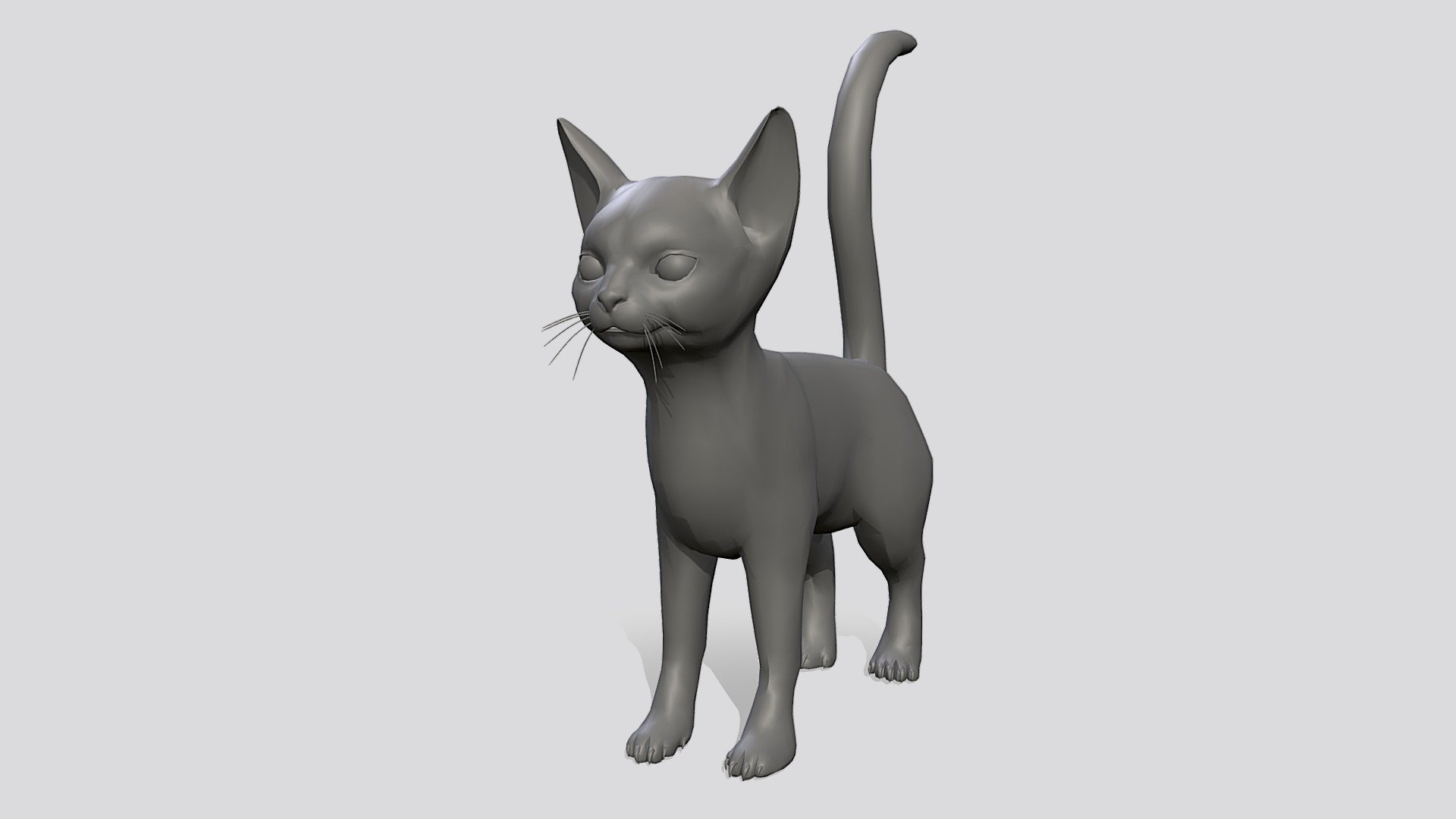 Cat Model - Topology + UV Map — Sketchfab embed 3D viewer