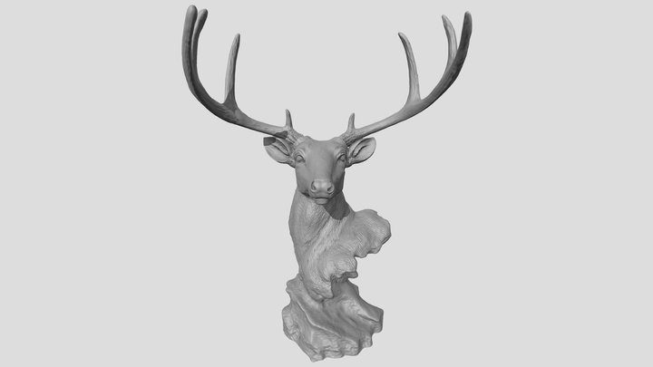 deer head skulpture 3D Model