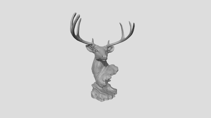 deer head skulpture 3D Model