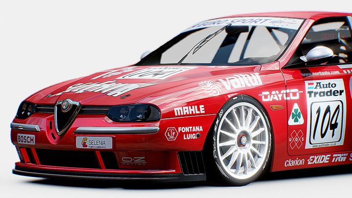 Alfa Romeo 156 Super Turismo | www.vecarz.com – Modèle 3D gratuit STL