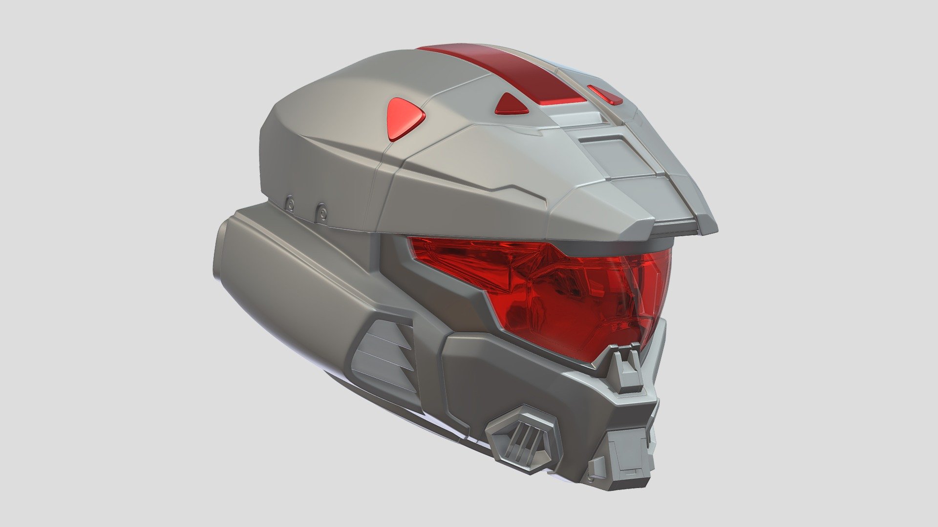 Halo 5 Master Chief Helmet for Cosplay 3D model 3D printable