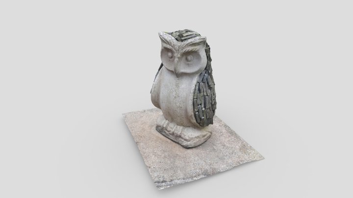 Stone Owl 3D Model