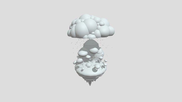 House Cute Island 3D Model