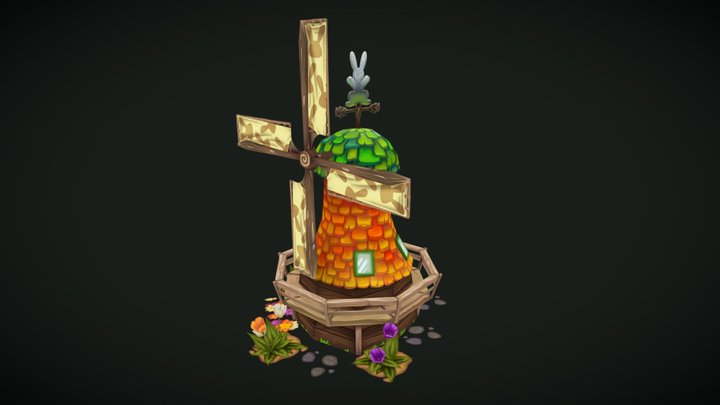 Easter Windmill Zoo 2 3D Model