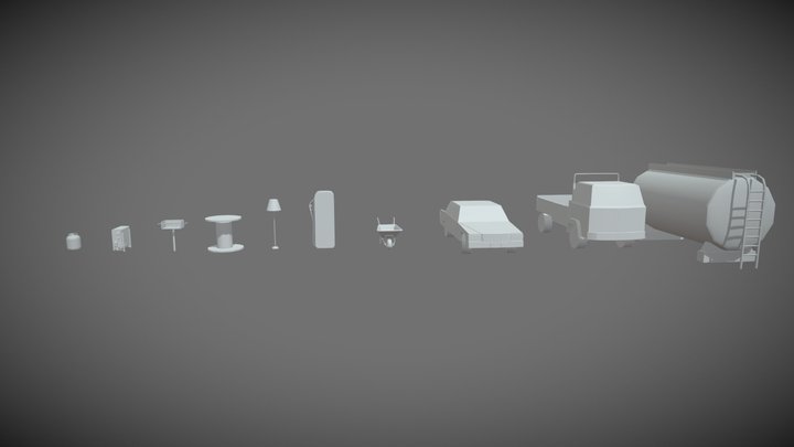 XYZ Draft Punk 3: 10 drafts 3D Model