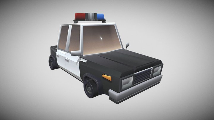 old police car 3D Model