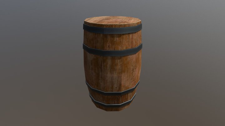 Barrel - Viking Hall 3D Model