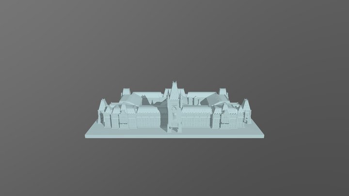 Palace of Culture 2021 Iasi Romania 3D Model