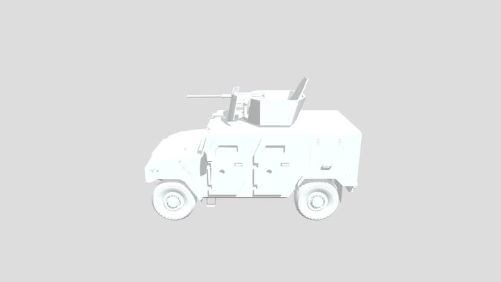 K151, K-151 south korea humvee 3D Model