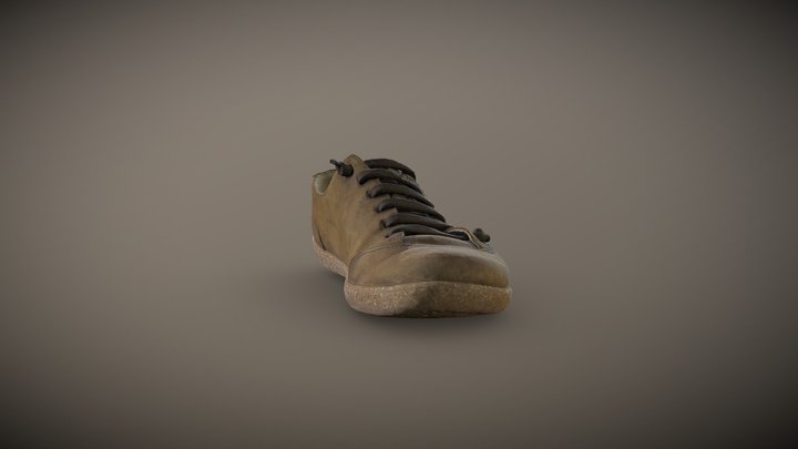 Women leather shoe 3D Model