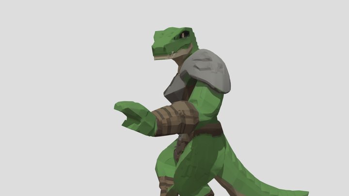 Lizardfolk-male 3D Model
