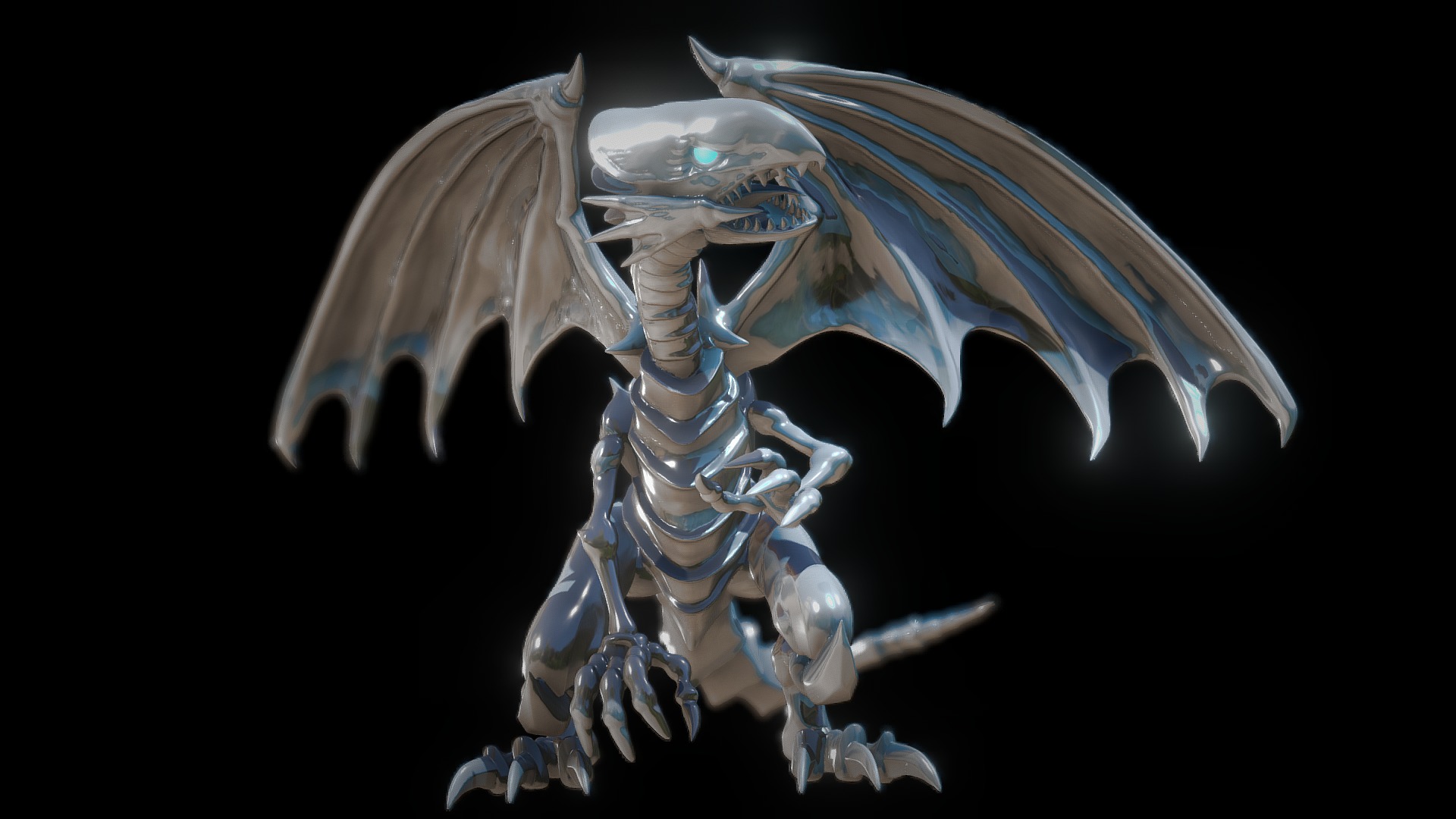 Blue-eyes White Dragon 3D / 4D Card Custom 3D (Download Now) 